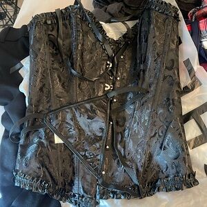 Laced corset lingerie